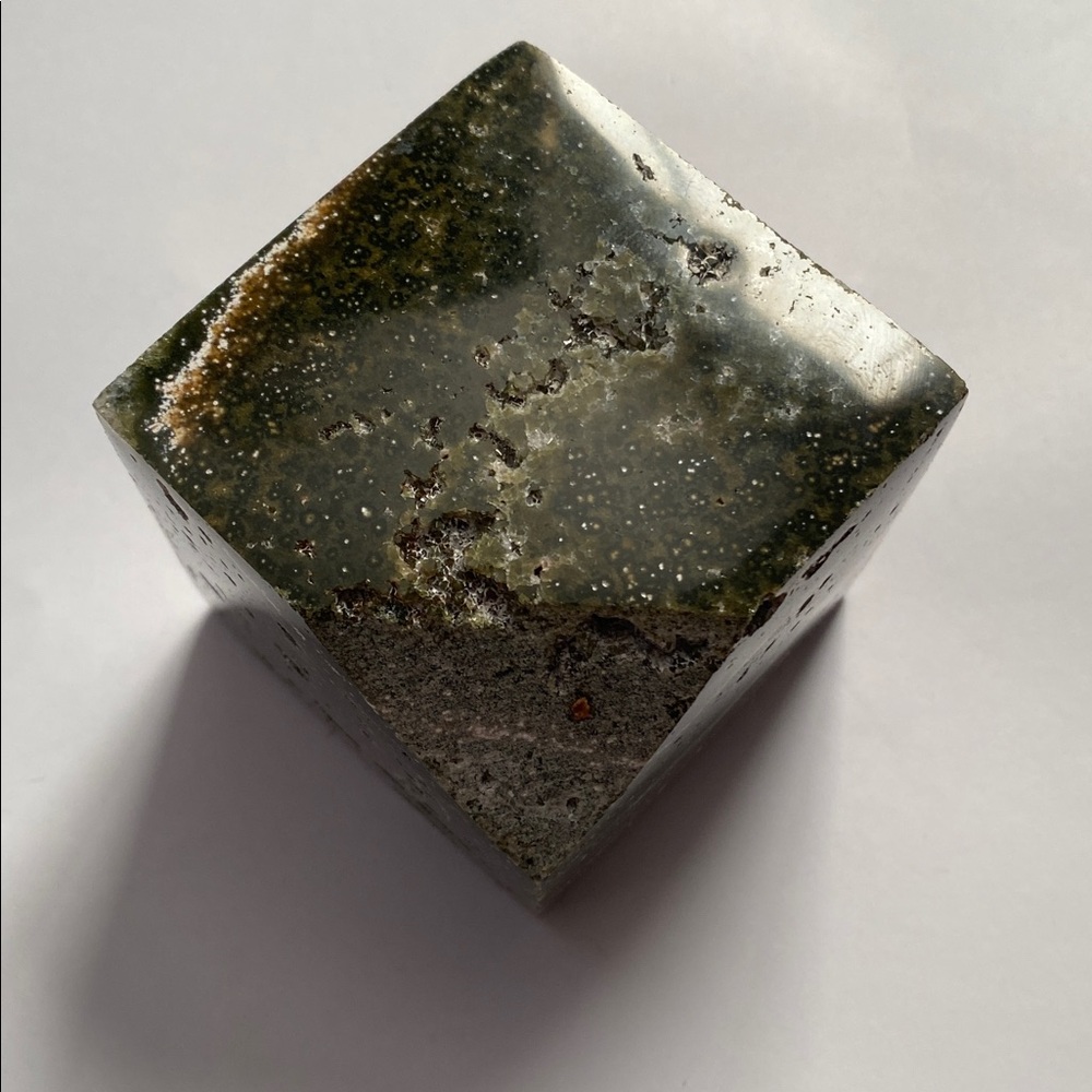 Ocean Jasper Cube - Picture 3 of 5